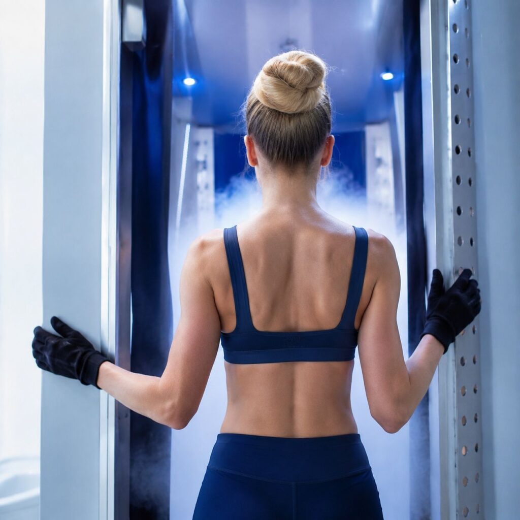 Immagine promozionale AI per un trattamento di crioterapia in un centro wellness.